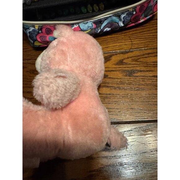 Kenner Care Bears Love-A-Lot Share Bears Plush Pink White 2 Heart Design 1983 - Picture 7 of 7